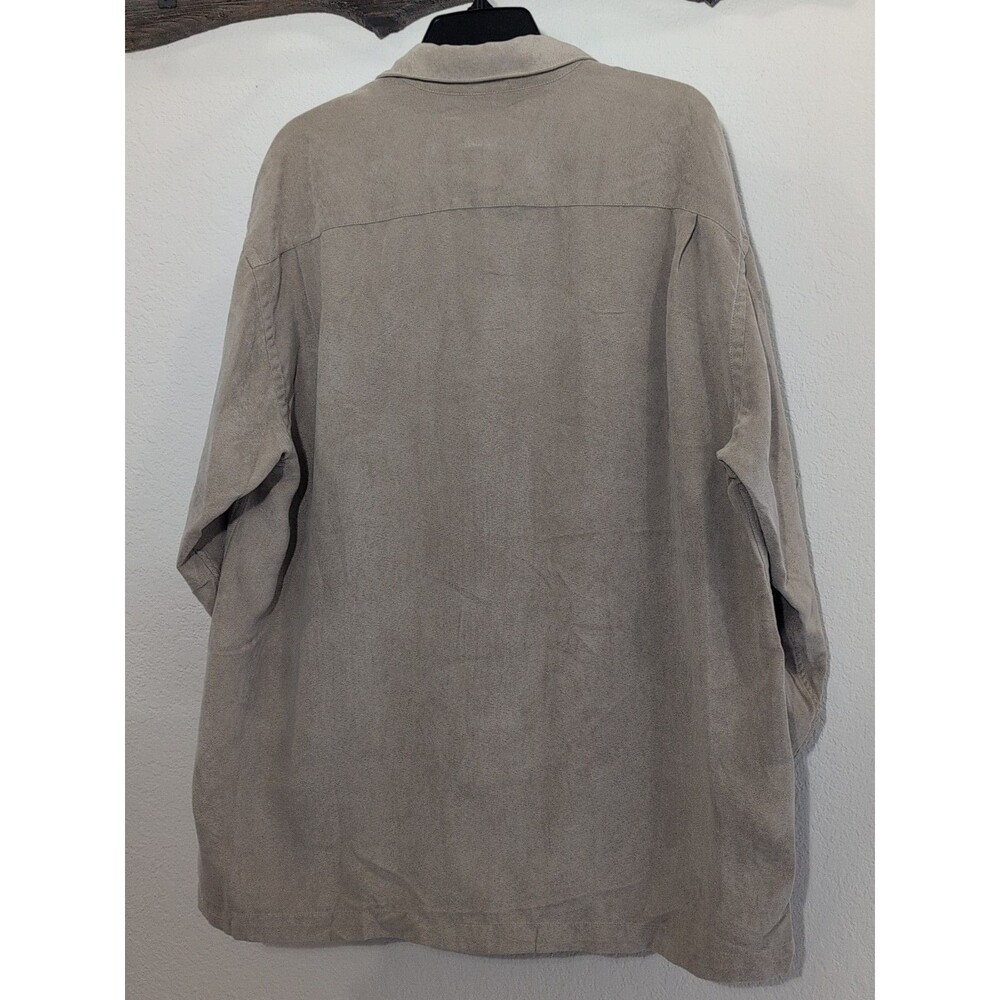 Van Heusen Soft Suede Mens L 16-1/2 Dress Shirt Long Sleeve Button Up - Picture 3 of 5